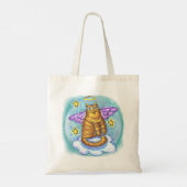 Rambo Kitty Cat Engel  boodschappentas Tote Bag (Achterkant)