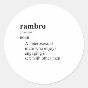 RAMBRO RONDE STICKER