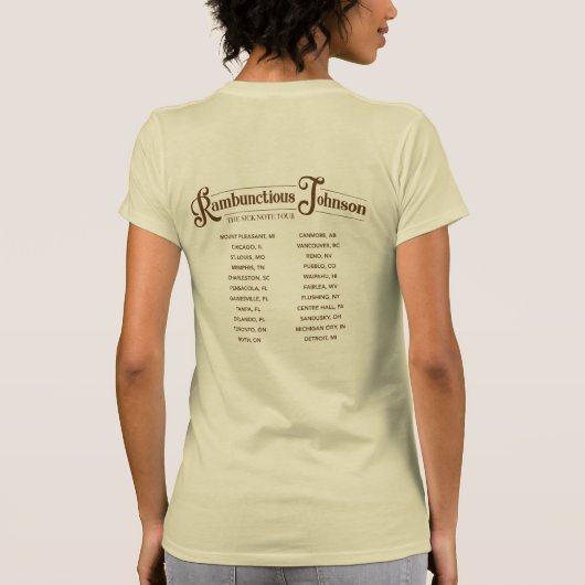 Rambunctly Johnson Sick Note Tour TShirt (Dos)