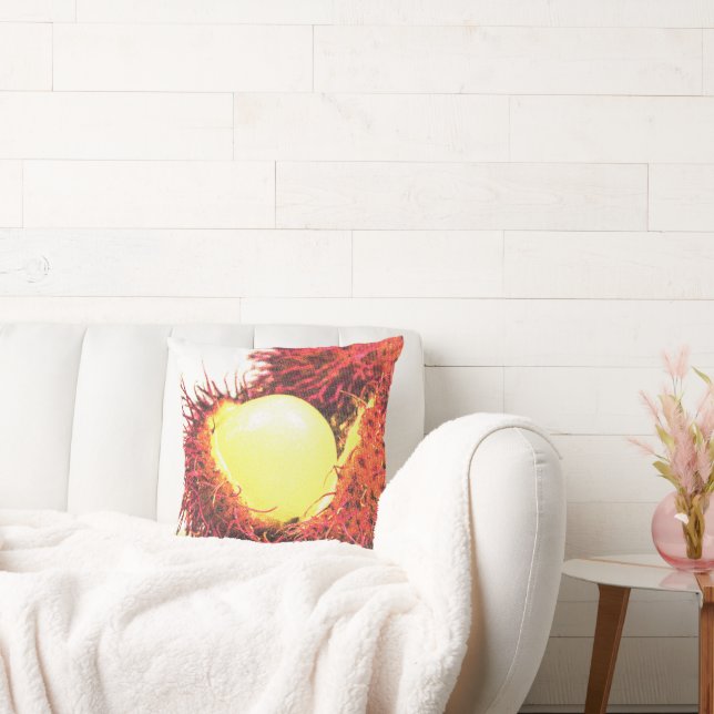 'Rambutan Fruit'. Bestel nu Kussen (Bank)