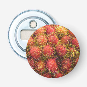 Rambutan Tropical Fruit Button Flesopener