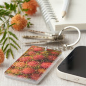 Rambutan Tropical Fruit Sleutelhanger (Voorkant Rechts)