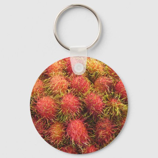 Rambutan Tropical Fruit Sleutelhanger (Voorkant)