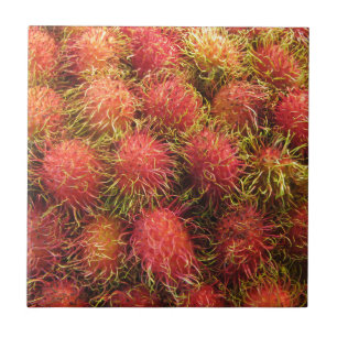 Rambutan Tropical Fruit Tegeltje