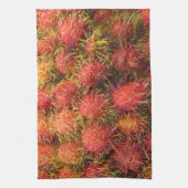 Rambutan Tropical Fruit Theedoek (Verticaal)