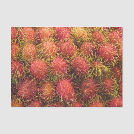 Rambutan Tropical Fruit Tissuepapier (Voorkant)