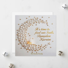 Ramdan Kareem Personalized Holiday Hilal Card