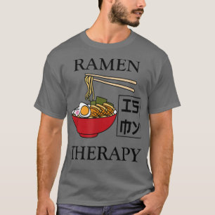 Ramen als Therapy Ironic Japanese Food Bowl T-shirt