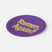 Ramen, alweer? papieren bordje (Gekanteld)