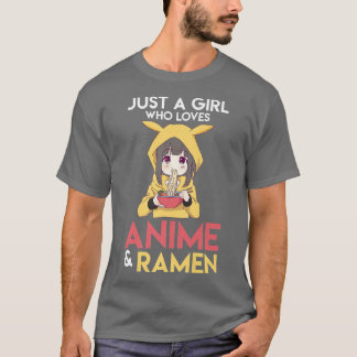 Ramen and Anime Girl Japan Food 1311 T-shirt