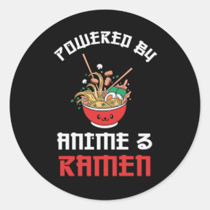 Ramen & Anime Lovers Perfect cadeau Ronde Sticker