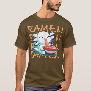 Ramen Aolotl Kawaii Anime Japans voedsel T-shirt