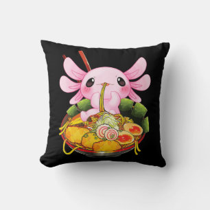 Ramen Axolotl Kawaii Anime Japans voedselmeisje Kussen