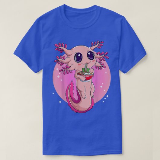 Ramen Axolotl Kawaii Anime Japans voedselmeisje T-shirt (Design voorkant)