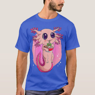 Ramen Axolotl Kawaii Anime Japans voedselmeisje T-shirt