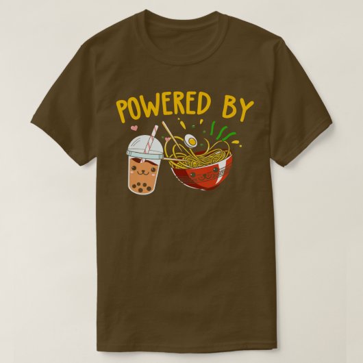 Ramen Bubble Tea Boba Japanse noedels T-shirt (Design voorkant)
