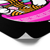 Ramen Cat Anime Neko Gift Kawaii Poster (Hoek)