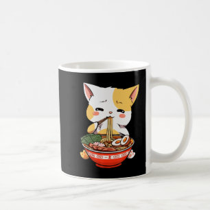 Ramen Cat Eating Noodles Kawaii Anime Merch Gift G Koffiemok