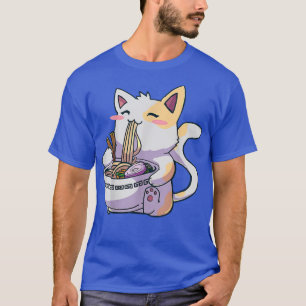 Ramen Cat Japanese Food Kawaii Anime Gift for Girl T-shirt