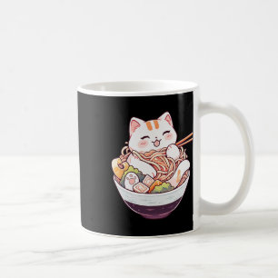 Ramen Cat Kawaii Neko Schattigee Anime Shirt voor  Koffiemok