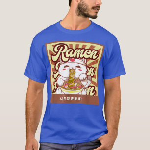 Ramen Cat Neko Anime Kawaii Japans Kat Lover T-shi T-shirt