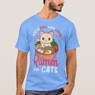 Ramen Cat Neko Anime Kawaii Otaku T-shirt