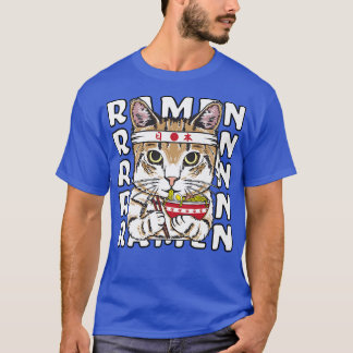 Ramen Cat Ninja Anime Kawaii Japans T-shirt