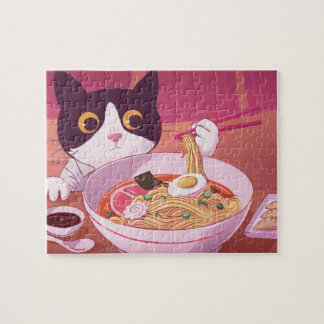 Ramen Cat Puzzle Legpuzzel