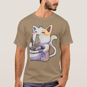 Ramen Cat T Kawaii Anime T-shirt Japanse Gift