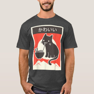 Ramen Cat Tshirt Kawaii Anime T-shirt Japanse Gift