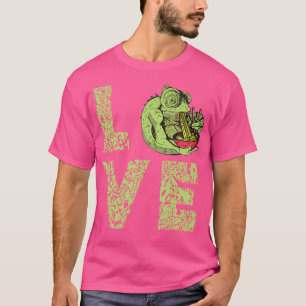 Ramen Chameleon Hagedis Reptiel Liefhebber Japanse T-shirt