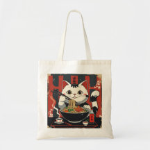 Ramen Chat Sac fourre-tout de délice - nouilles pa