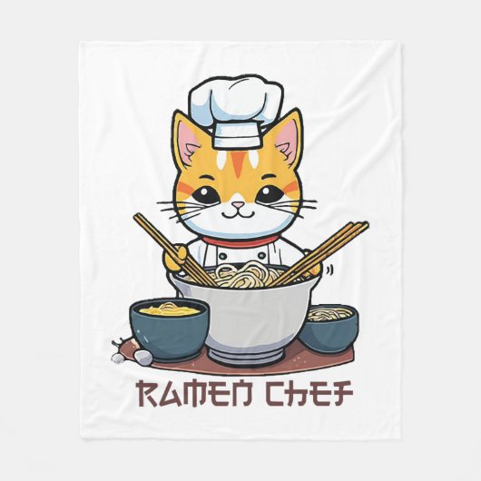 Ramen Chef Fleece Deken (Voorkant)
