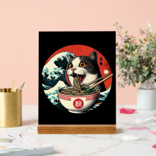 Ramen de chat Art japonais Style vintage