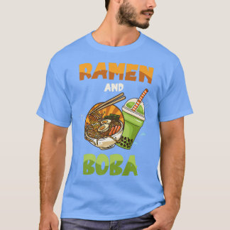 Ramen en Boba Food Noodles Bowl Asian Cuisine Ram T-shirt