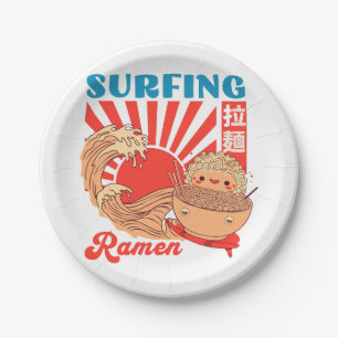 Ramen en golf papieren bordje