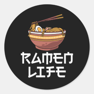 Ramen Foodie Japans Noodles Lover Ronde Sticker
