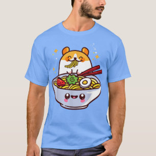 Ramen Gift Kawaii Japans noedels Baka Surimi Mis T-shirt