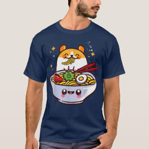 Ramen Gift Kawaii Japans noedels Baka Surimi Mis T-shirt