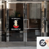 Ramen Het is een heerlijk Ramen Restaurant Raamsticker (Kantoordeur)