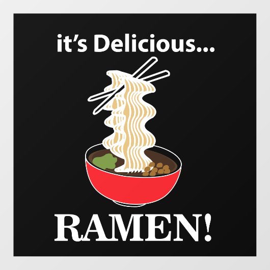 Ramen Het is een heerlijk Ramen Restaurant Raamsticker (Vel)