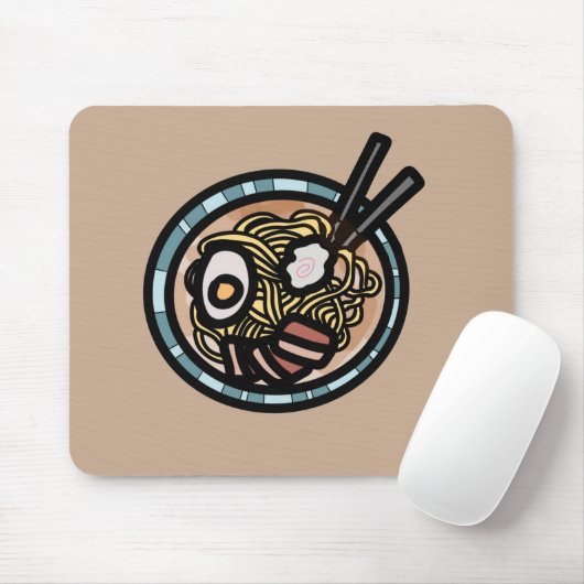 Ramen houdt van schattig Japans Muismat (Met muis)