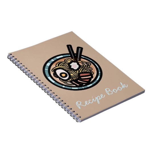 Ramen houdt van schattig Japans Notitieboek (Rechterzijde)