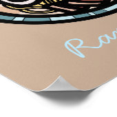 Ramen houdt van schattig Japans Poster (Hoek)