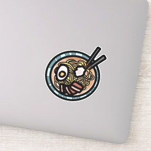 Ramen houdt van schattig Japans Sticker