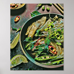 Ramen-illustraties Poster