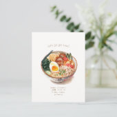 Ramen Invitation Briefkaart (Staand voorkant)