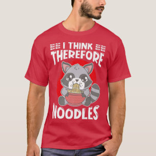 Ramen Japan Kawaii Noodle Bowl Pun Racoon Premium T-shirt