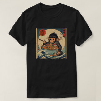 Ramen Japanse Grappige Kawaii baby aap Anime T-shirt