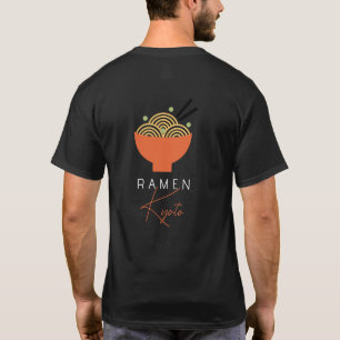 Ramen/Japanse Restaurant Zwart Modern Zakelijk T-shirt
